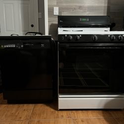 Stove GE & Dishwasher Whirlpool 