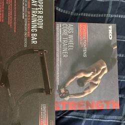 TKO Ab Wheel And Pull-up Bar Pair 