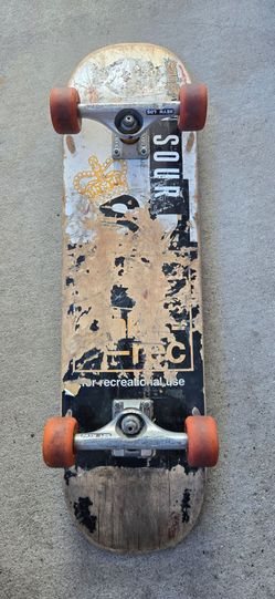 Skateboard with Independent Trucks and OJ Wheels