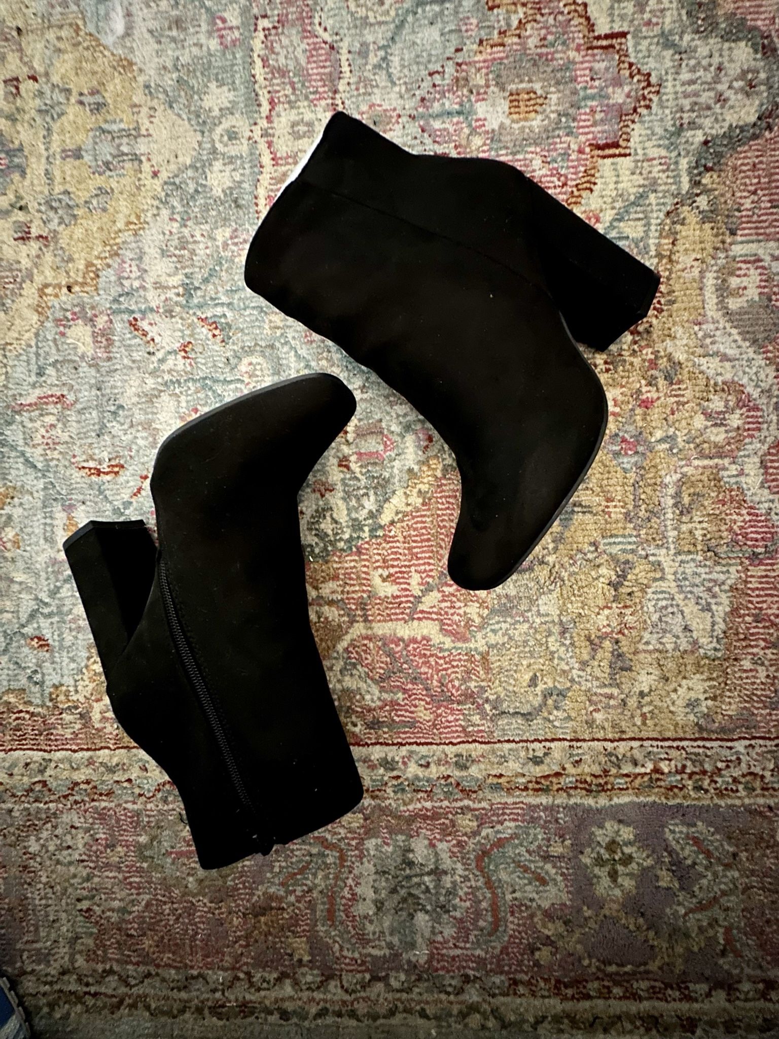 Black Suede Bootie