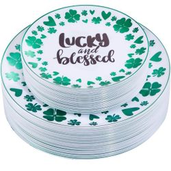 SUT 30 Guests Patricks Day Dinnerware Set 