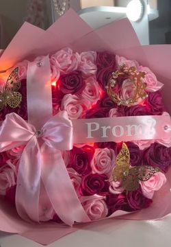 Light pink & Hot pink bouquet 