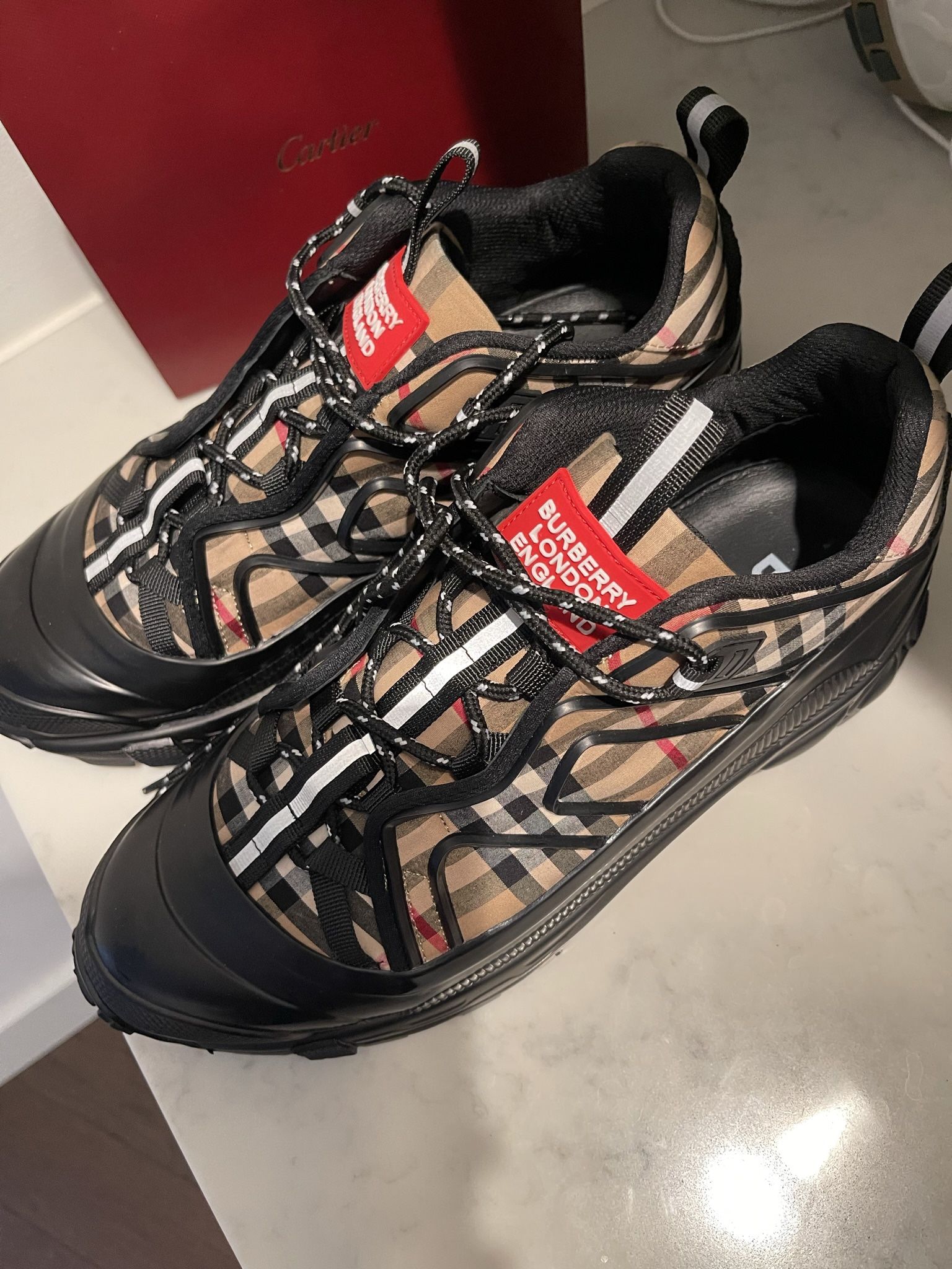 Burberry Vintage Check Cotton Arthur Sneakers