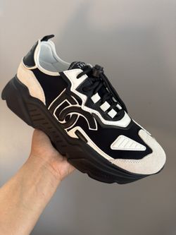 Black With White Shoe