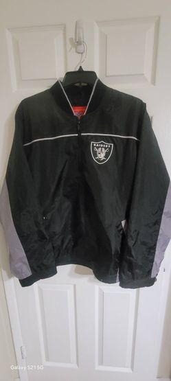 Raiders Pullover Windbreaker. XL. Cuffs And Waist Elastic Are Stretched