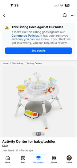 Activity Center for baby/toddler