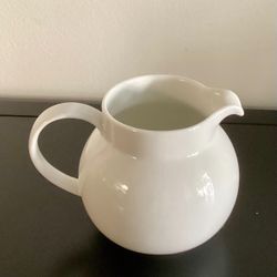 Crate & Barrel small  White Milk Jug Pitcher