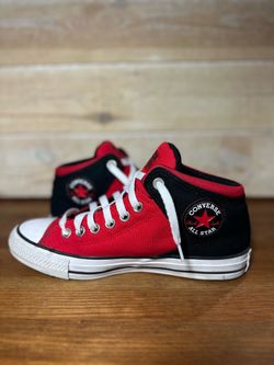Converse Chuck Taylor All Star High Street Mid - Men's 6.5 / Women's 8.5 (Red & Black)