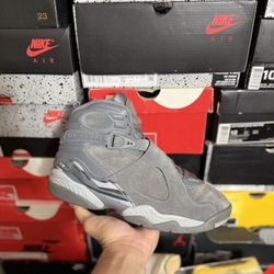 Jordan Cool Grey 8s size 10 USED But Clean 
