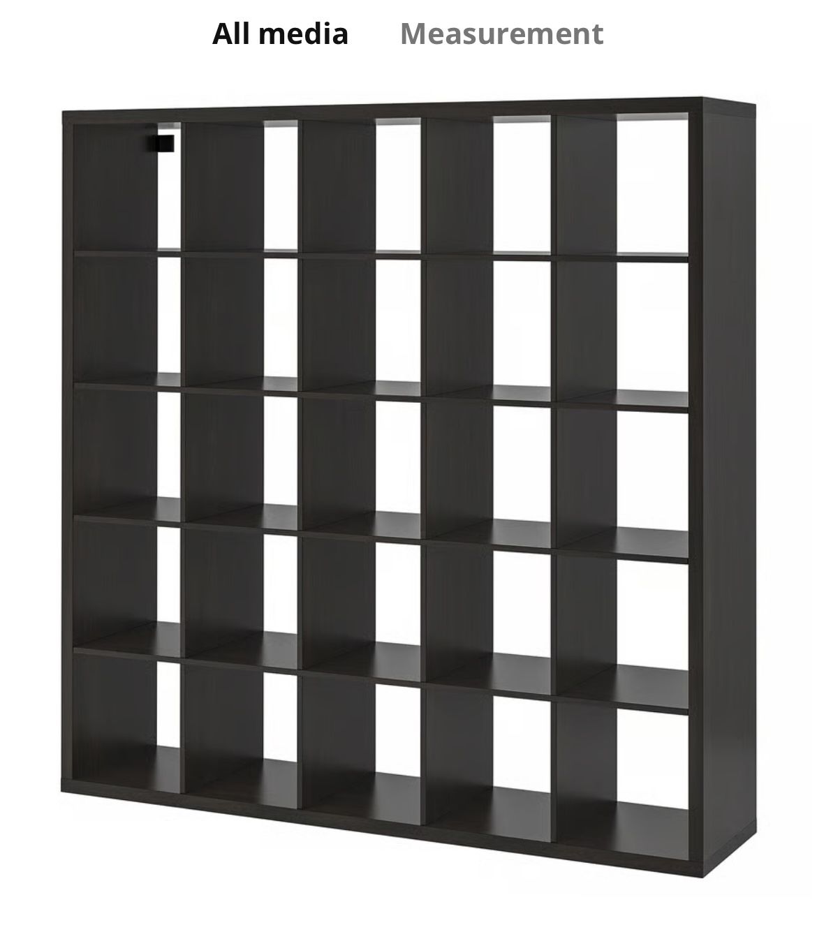 IKEA Black Kallax Shelf Unit