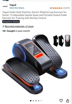 Under desk elliptical