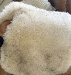 Set A Two Of White Faux Fur Cushion Cases