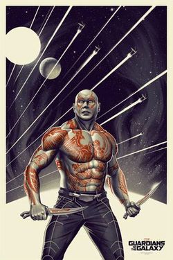 Marvel's Drax MONDO Poster - Guardians of the Galaxy