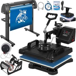 Complete Customization Kit – Airbrush, Heat Press, Vinyl Cutter + More – 
