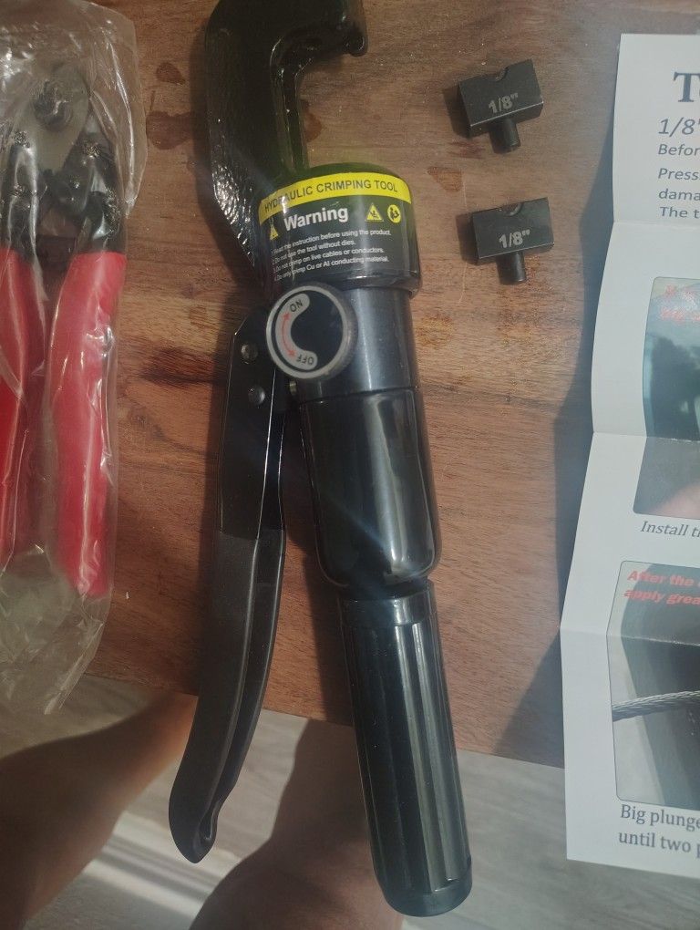 TooTaci Hydraulic Hand Crimper Tool