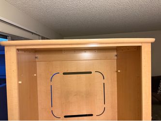 FREE wood armoire wardrobe With TV Storage and drawers