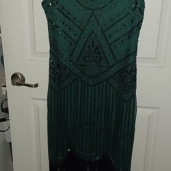 1920s Flapper Dress w/accessories 