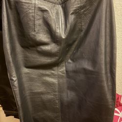 Leather Skirt