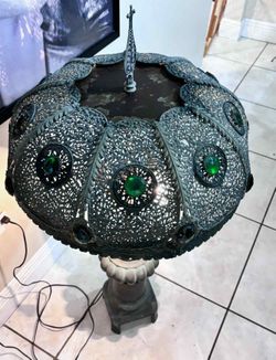 Antique Stiffel Lamp 43”H