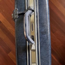 Samsonite Blue Hard-Shell Suitcase • Retro Train Case Luggage