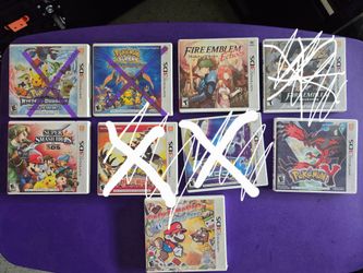 Nintendo 3DS Game Case/Manuals Only - $10