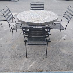 Patio Furniture And Wood Head Board And Foot Board For A California King