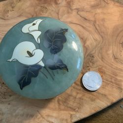 Midcentury Alabaster Trinket Box