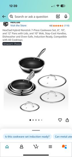 BRAND NEW | HexClad Hybrid 7-Piece Cookware Set 🥘 | ceramic coating (NEW VERSION)