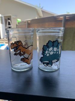 Collectors Welch’s Jelly Glass Dinosaur Jars