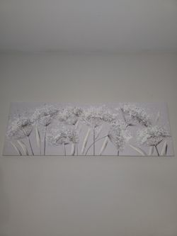 Moving Sale Purple and Silver Painting