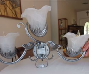 Kichler Lighting Iron Lillies, 2  Vanity Light  ,white Swirl glass