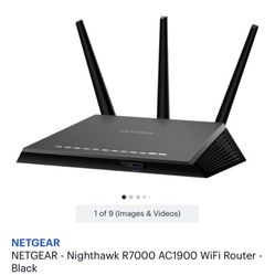 NETGEAR - Nighthawk R7000 AC1900 WiFi Router - Black