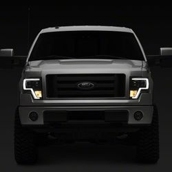 Raxiom Projector Headlights with LED Accent F150 2013-2014