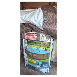 18 FT Coleman Power Steel Above Ground Pool