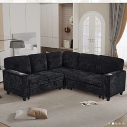 Black Charcoal Couch 