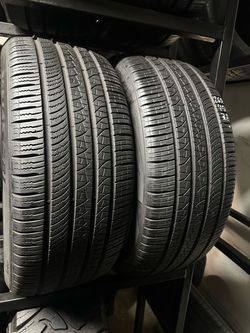 PAIR OF TIRE 265 45 21 PIRELLI 85% LIFE