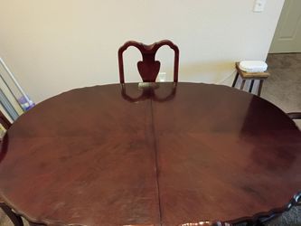 Dining room table and chairs