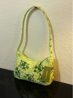 Vera Bradley Mini Roxbury Crescent Beaded Slow Dance Shoulder Bag