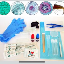 Rs' Science All-in-One Microscope Slide Preparation Kit, 40 Pieces