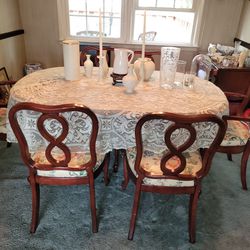 Dining  Room Set Table 6 Chairs Buffet Server