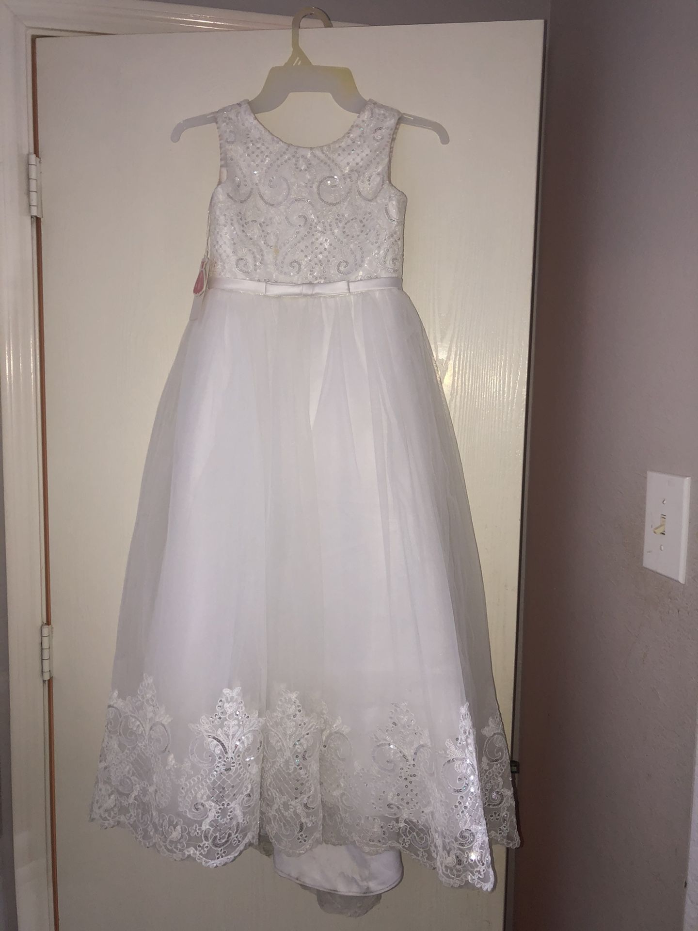 White Flower girl dress