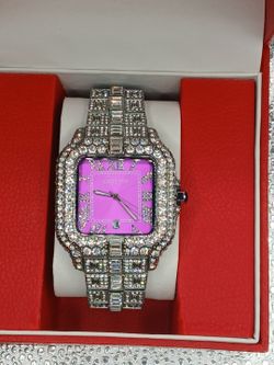 Iced Out Watch with Papers and Box