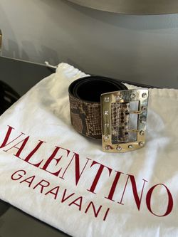 Valentino Leather Women Belt
