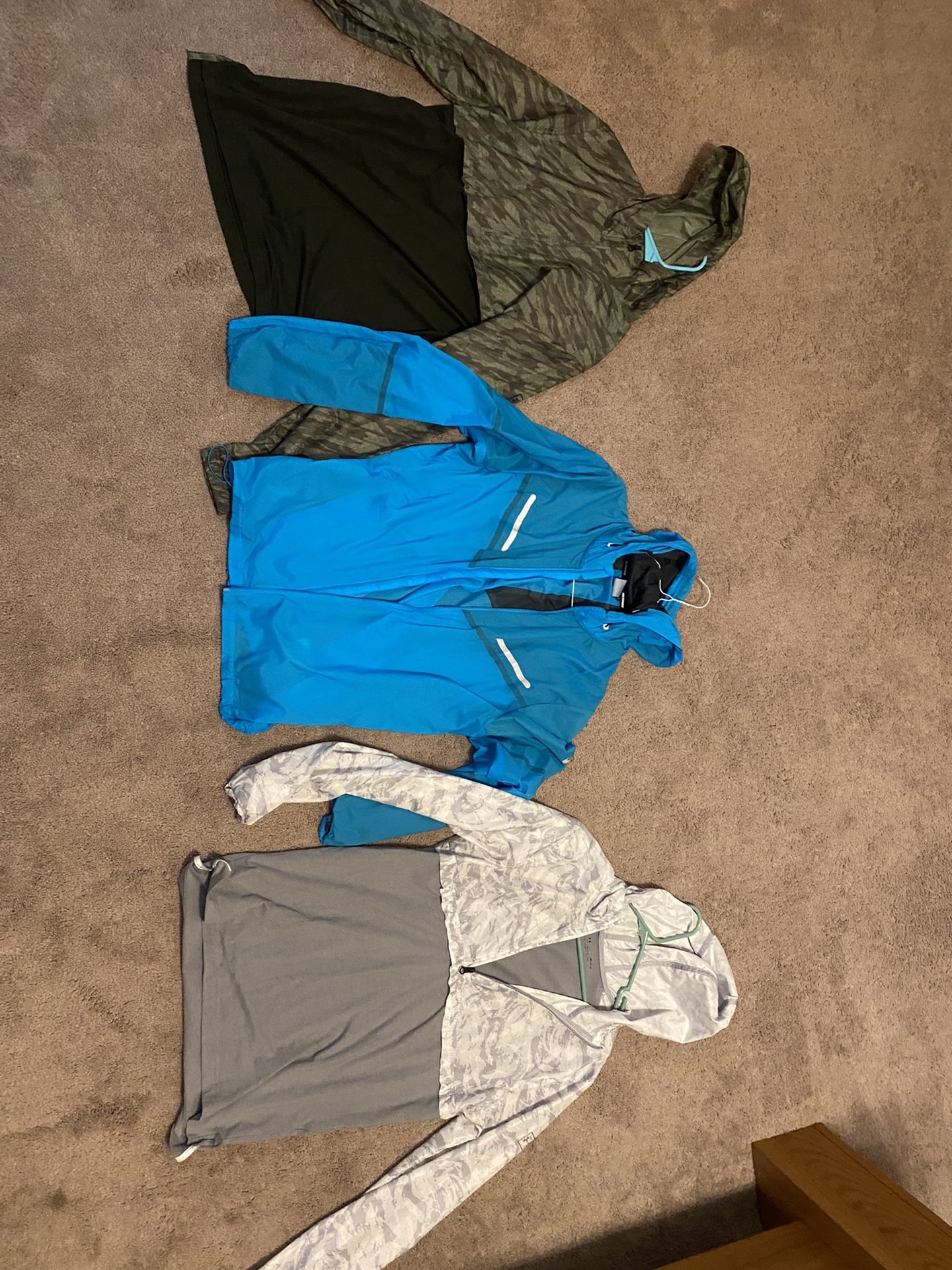Nike And Under Armour Running Dry Fit Jackets