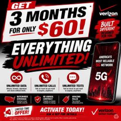 3x Months for $60! Everything Unlimited! No Catch!