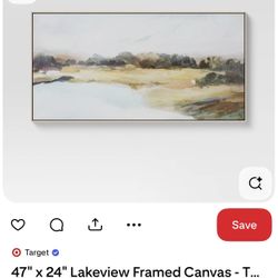 47 X 24 Lakeview framed Canvas Wall Art - Target Threshold 