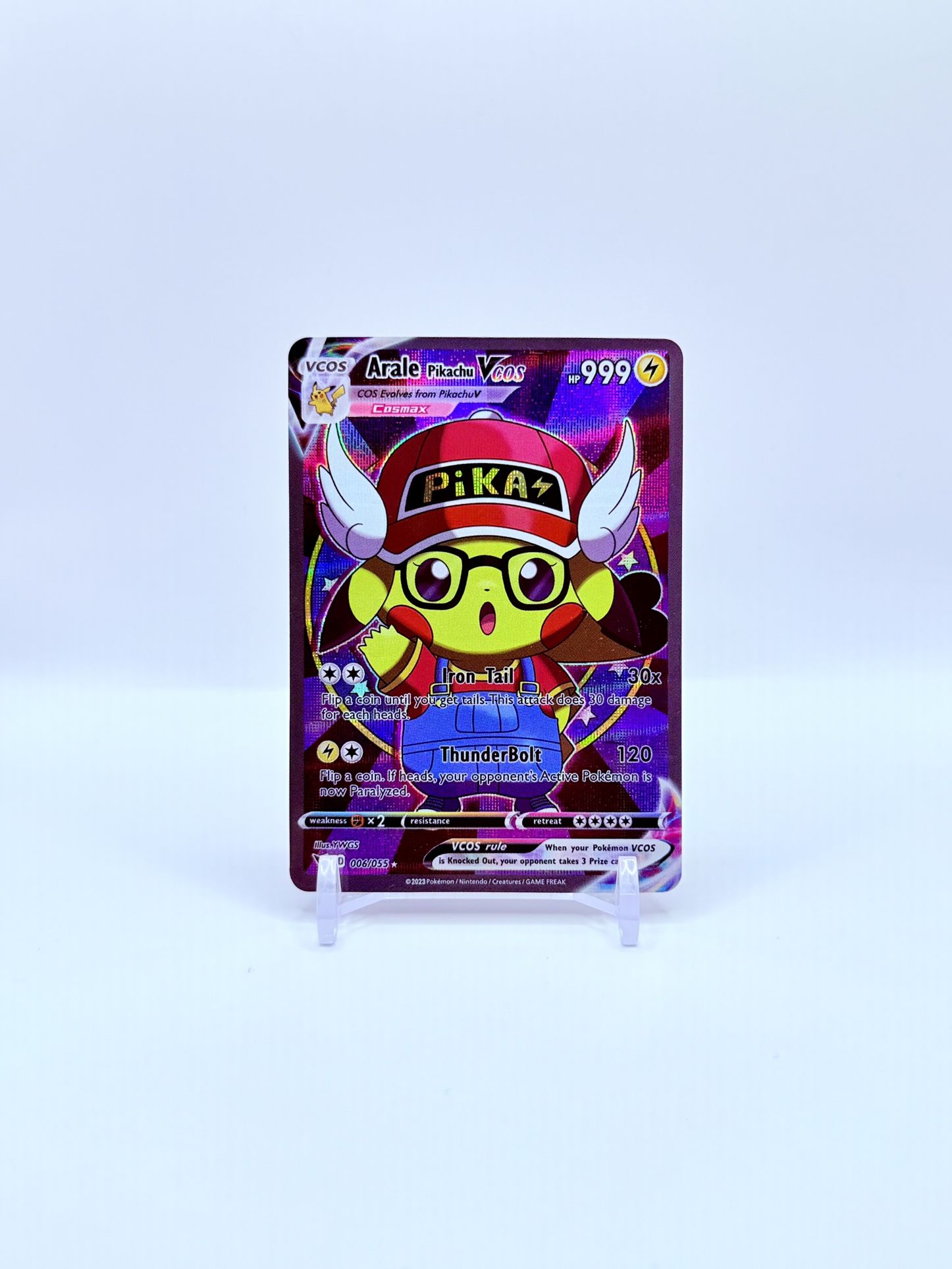 Arale Pikachu V Cosplay Holo Card