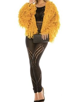 Long Sleeve Women’s Yellow Sweater