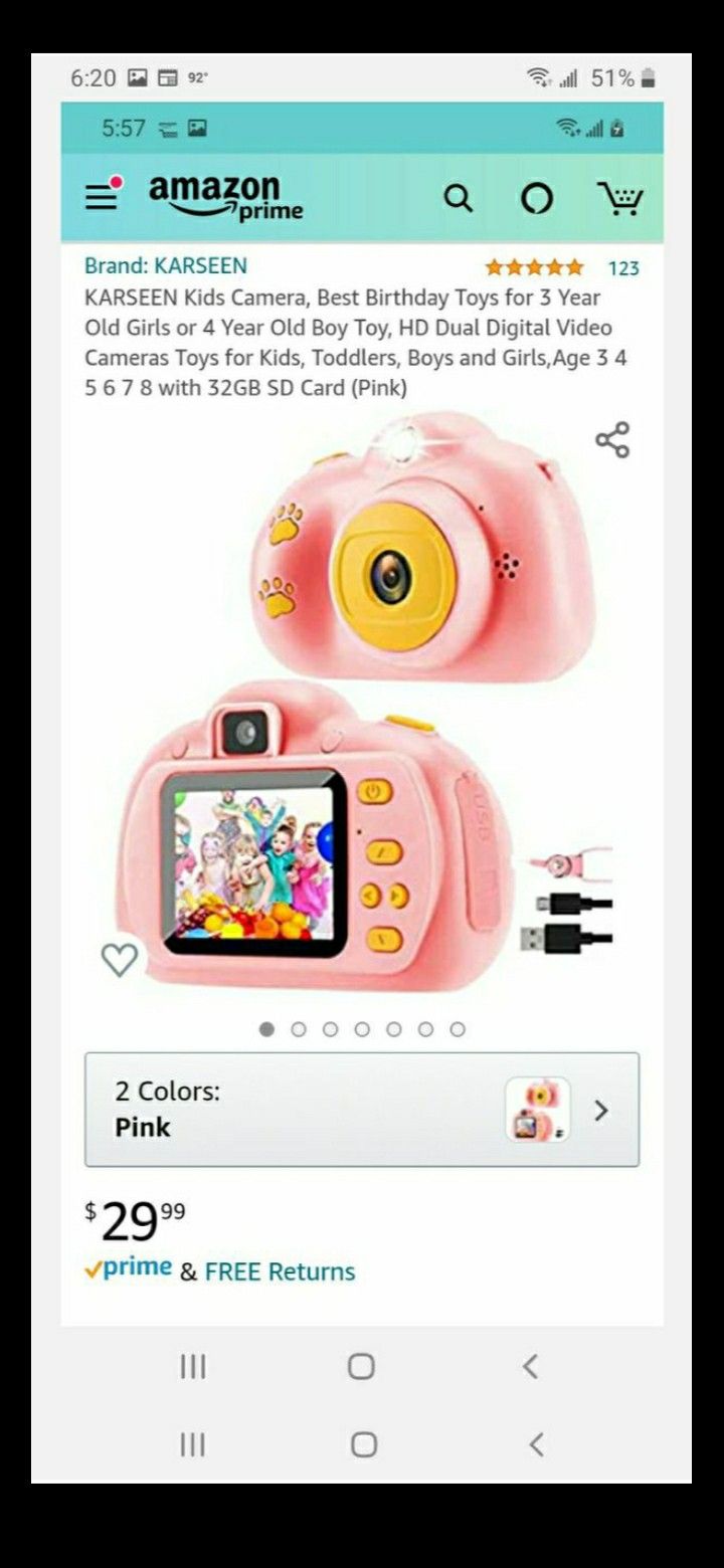 HD digital camera for kids.