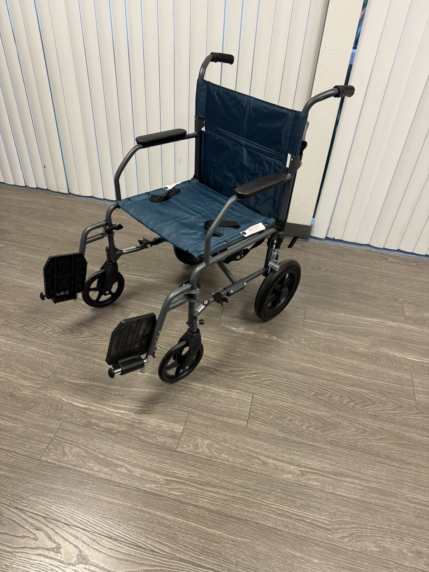 New - Medline Ultra Lightweight Transport Wheelchair / Folds Compact /